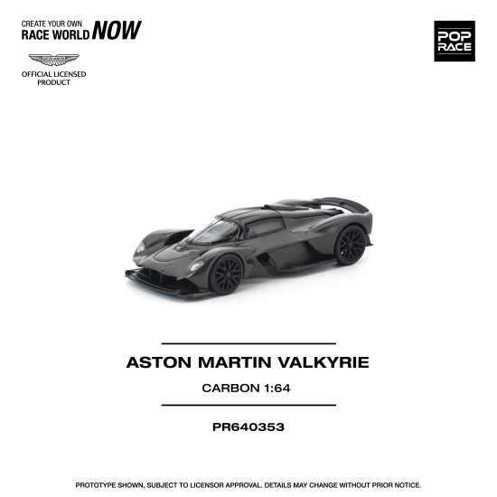 1/64 ASTON MARTIN VALKYRIE CARBON EDITION 1/64 ASTON MARTIN VALKYRIE CARBON EDITION