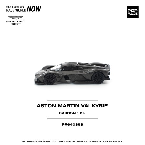 1/64 ASTON MARTIN VALKYRIE CARBON EDITION 1/64 ASTON MARTIN VALKYRIE CARBON EDITION
