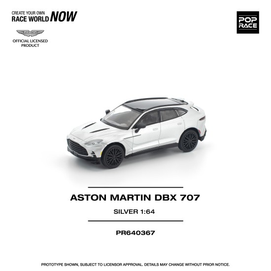 1/64 ASTON MARTIN DBX 707 SILVER