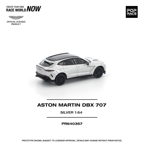 1/64 ASTON MARTIN DBX 707 SILVER