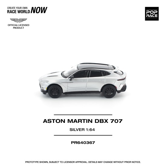 1/64 ASTON MARTIN DBX 707 SILVER
