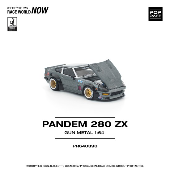 1/64 PANDEM 280ZX GUN METAL 1/64 PANDEM 280ZX GUN METAL