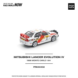 1/64 MITSUBISHI LANCER EVOLUTION IV - 1998 MONTE CARLO RALLY 1/64 MITSUBISHI LANCER EVOLUTION IV - 1998 MONTE CARLO RALLY