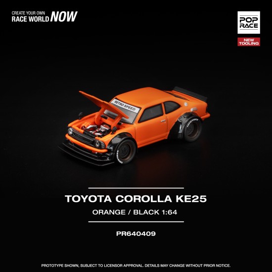 1/64 TOYOTA COROLLA KE25 ORANGE