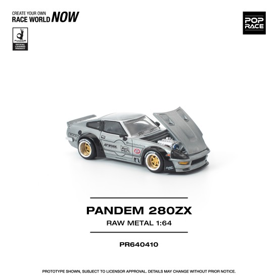 1/64 PANDEM 280ZX RAW METAL 1/64 PANDEM 280ZX RAW METAL