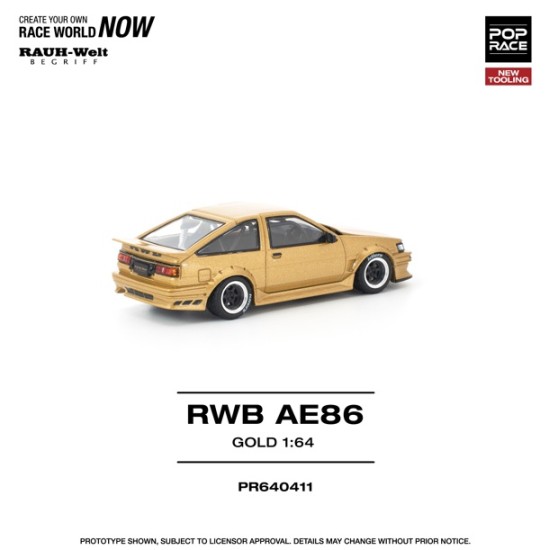 1/64 RWB AE86 GOLD NEW TOOLING