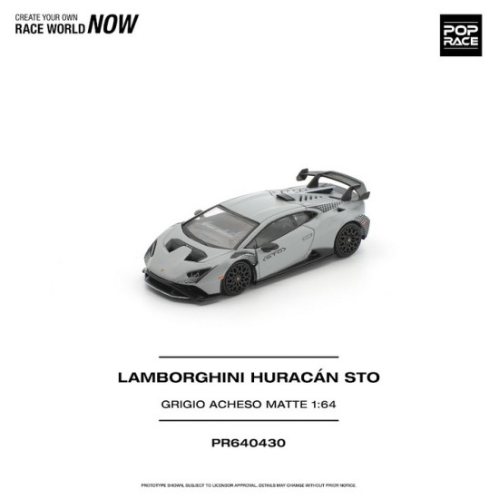 1/64 LAMBORGHINI HURACAN STO GRIGIO ACHESO NATTE 1/64 LAMBORGHINI HURACAN STO GRIGIO ACHESO NATTE