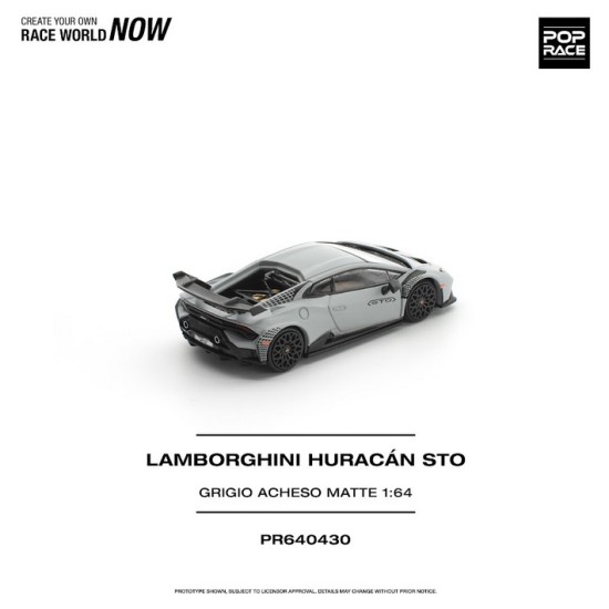 1/64 LAMBORGHINI HURACAN STO GRIGIO ACHESO NATTE 1/64 LAMBORGHINI HURACAN STO GRIGIO ACHESO NATTE