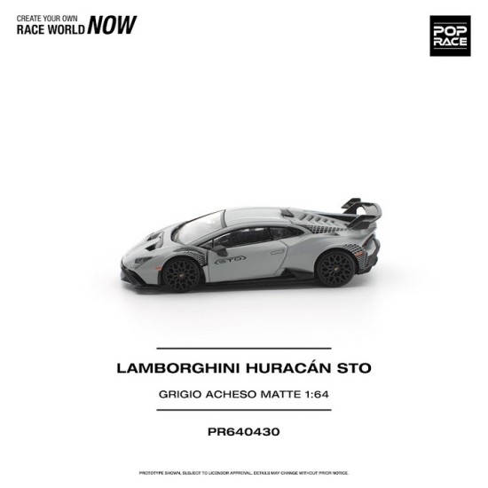 1/64 LAMBORGHINI HURACAN STO GRIGIO ACHESO NATTE 1/64 LAMBORGHINI HURACAN STO GRIGIO ACHESO NATTE