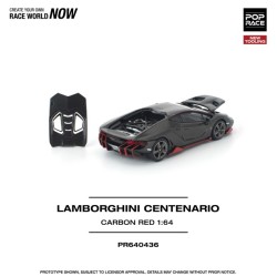 1/64 LAMBORGHINI CENTENARIO CARBON RED NEW TOOLING
