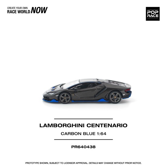 1/64 LAMBORGHINI CENTENARIO CARBON BLUE