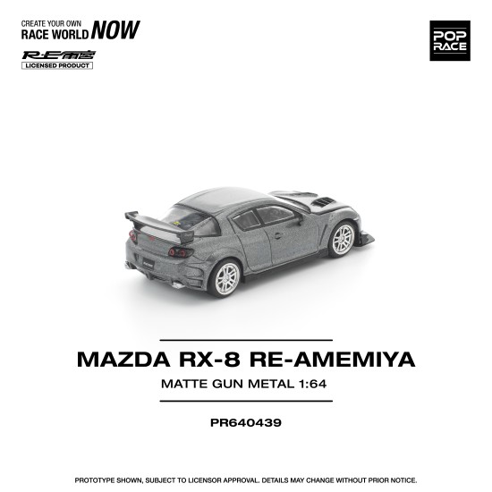 1/64 MAZDA RX-8 RE-AMEMIYA GUN METAL