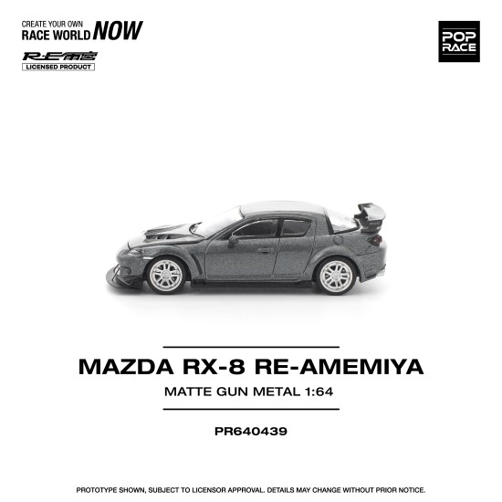 1/64 MAZDA RX-8 RE-AMEMIYA GUN METAL