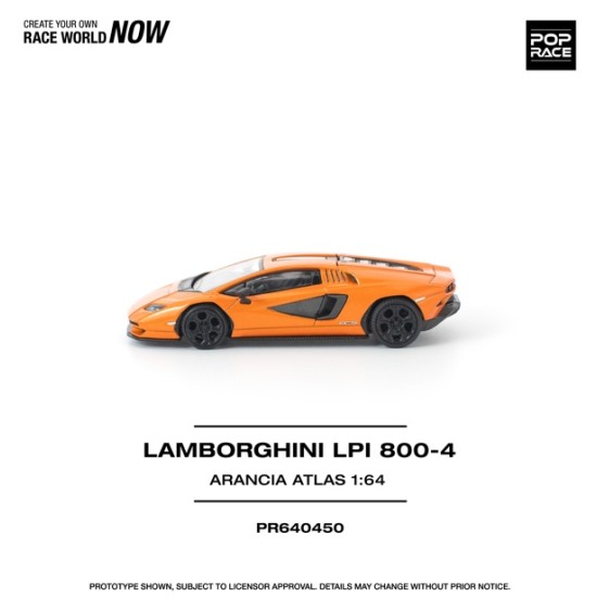 1/64 LAMBORGHINI COUNTACH LP1 800-4 ARANCIA ATLAS