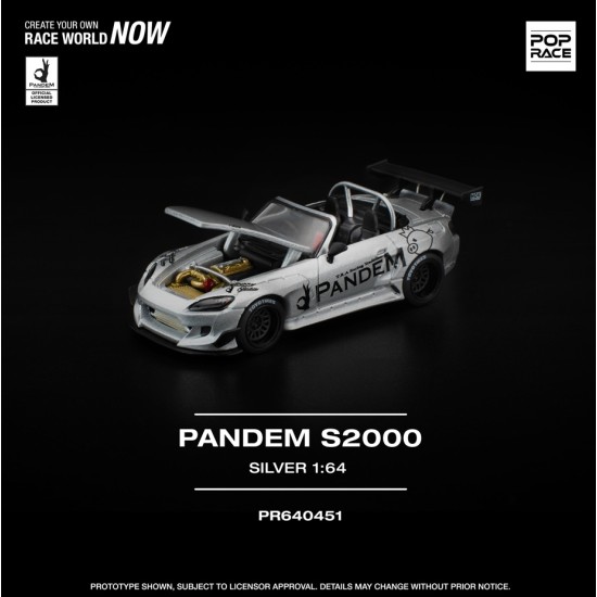 1/64 PANDEM S2000 SILVER (NEW TOOLING) 1/64 PANDEM S2000 SILVER (NEW TOOLING)