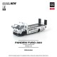 1/64 PANDEM FUSO 300 FLATBED TRANSPORTER WHITE NEW TOOLING