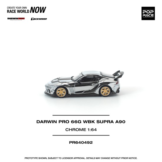 1/64 DARWIN PRO 66G WBK SUPRA A90 SILVER CHROME 1/64 DARWIN PRO 66G WBK SUPRA A90 SILVER CHROME