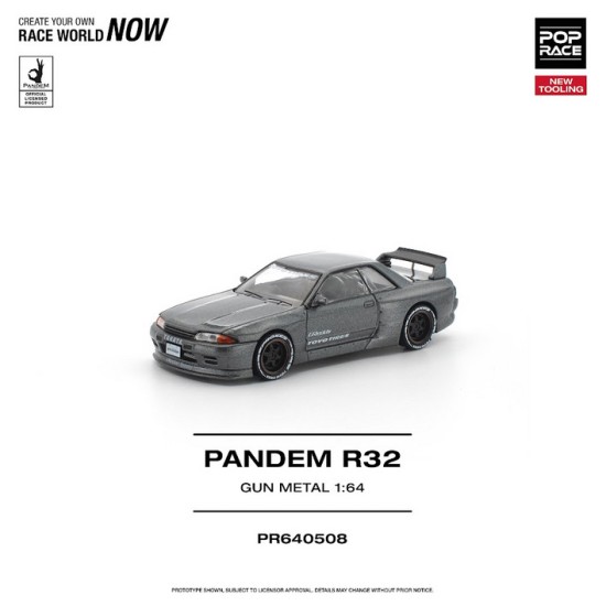 1/64 PANDEM R32 GUN METAL NEW TOOLING