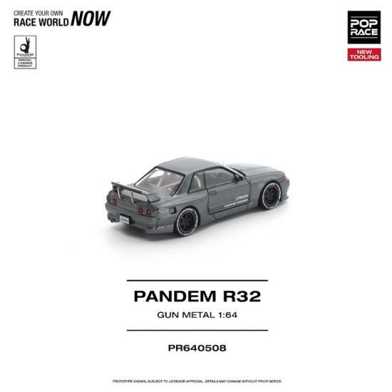1/64 PANDEM R32 GUN METAL NEW TOOLING