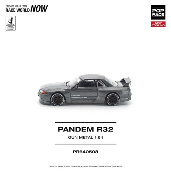 1/64 PANDEM R32 GUN METAL NEW TOOLING