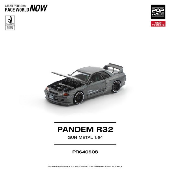 1/64 PANDEM R32 GUN METAL NEW TOOLING