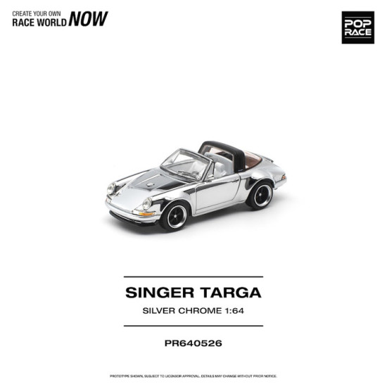 1/64 SINGER TARGA SILVER CHROME