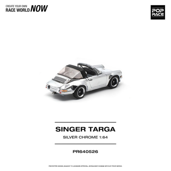 1/64 SINGER TARGA SILVER CHROME