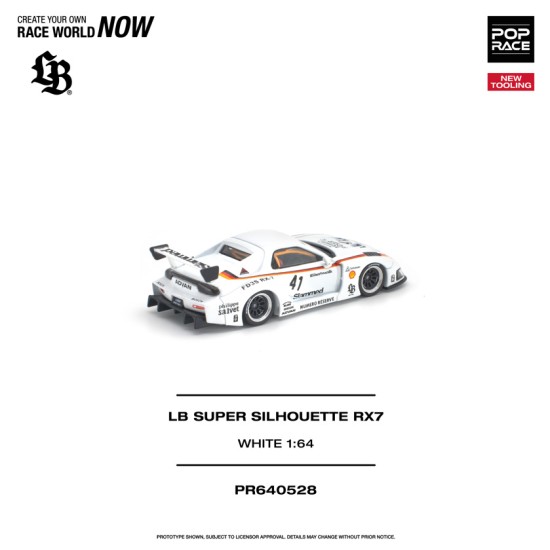 1/64 LB SUPER SILHOUETTE RX7 (FD3S) WHITE NEW TOOLING