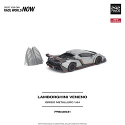 1/64 LAMBORGHINI VENENO GRIGIO METALLURO NEW TOOLING