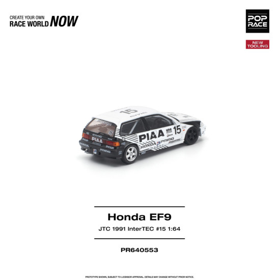 1/64 HONDA CIVIC (EF9) NO.15 JTC 1991 INTERTEC 1/64 HONDA CIVIC (EF9) NO.15 JTC 1991 INTERTEC