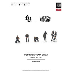 1/64 POP RACE TEAM CREW (6 FIGURES)