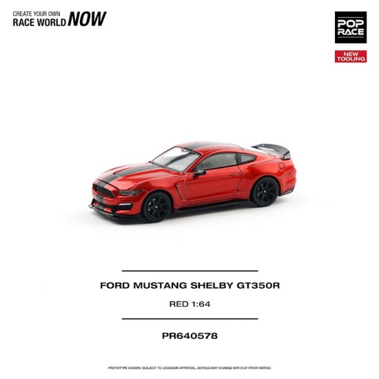 1/64 FORD MUSTANG SHELBY GT350R RACE RED