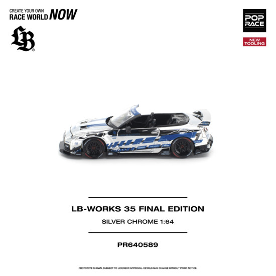 1/64 LB-WORKS 35 FINAL EDITION SILVER CHROME NEW TOOLING 1/64 LB-WORKS 35 FINAL EDITION SILVER CHROME NEW TOOLING