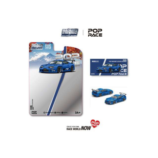 1/64 TOP SECRET SUPRA GT500 (A80) BLUE ENIGMA 1/64 TOP SECRET SUPRA GT500 (A80) BLUE ENIGMA