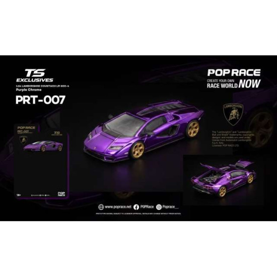 1/64 LAMBORGHINI COUNTACH LPI 800-4 TOKYO STATION EXCLUSIVES PURPLE CHROME