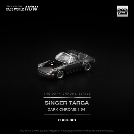 1/64 SINGER TARGA DARK CHROME