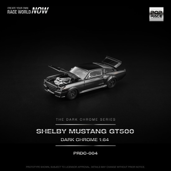 1/64 SHELBY MUSTANG GT500 DARK CHROME 1/64 SHELBY MUSTANG GT500 DARK CHROME