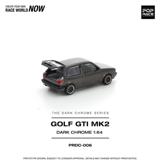 1/64 GOLF GTI MK2 DARK CHROME
