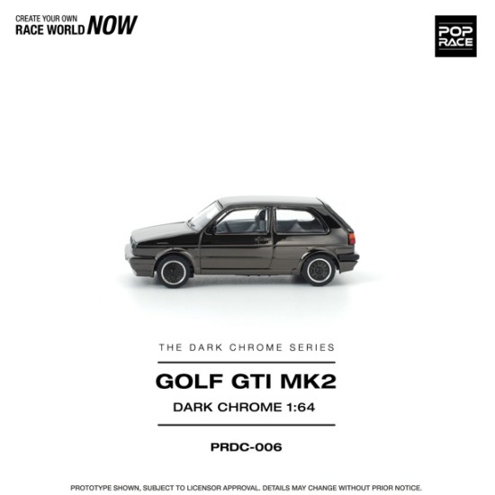 1/64 GOLF GTI MK2 DARK CHROME