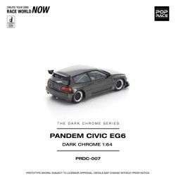 1/64 PANDEM CIVIC EG6 DARK CHROME