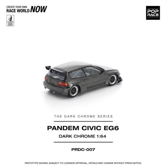 1/64 PANDEM CIVIC EG6 DARK CHROME