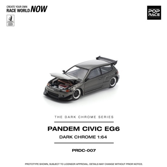 1/64 PANDEM CIVIC EG6 DARK CHROME