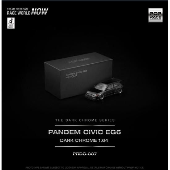 1/64 PANDEM CIVIC EG6 DARK CHROME