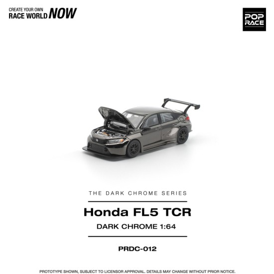 1/64 HONDA CIVIC FL5 TCR DARK CHROME 1/64 HONDA CIVIC FL5 TCR DARK CHROME