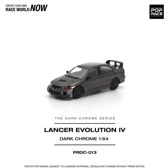 1/64 LANCER EVOLUTION IV DARK CHROME 1/64 LANCER EVOLUTION IV DARK CHROME