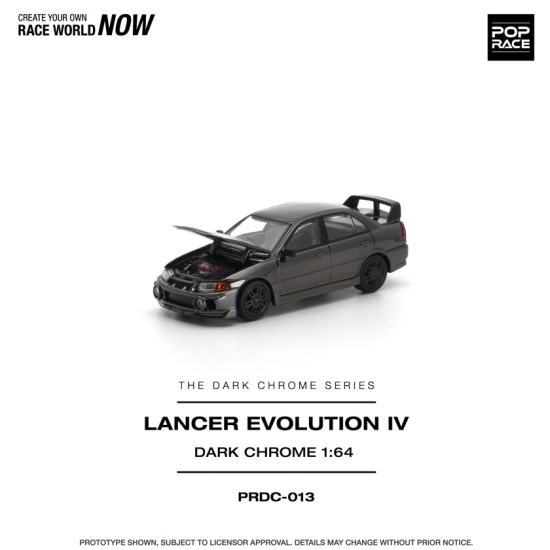 1/64 LANCER EVOLUTION IV DARK CHROME 1/64 LANCER EVOLUTION IV DARK CHROME