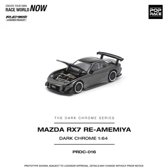 1/64 MAZDA RX-7 RE-AMEMIYA DARK CHROME