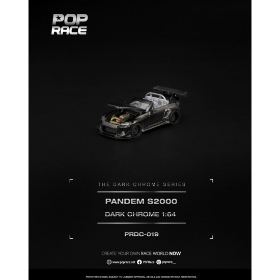 1/64 PANDEM S2000 DARK CHROME 1/64 PANDEM S2000 DARK CHROME