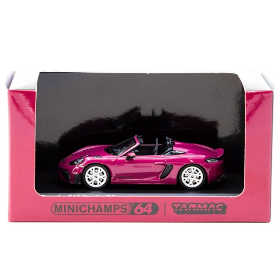 TARMAC X MINICHAMPS 1/64 PORSCHE 718 SPYDER RS RUBY STAR NEO 643 064004