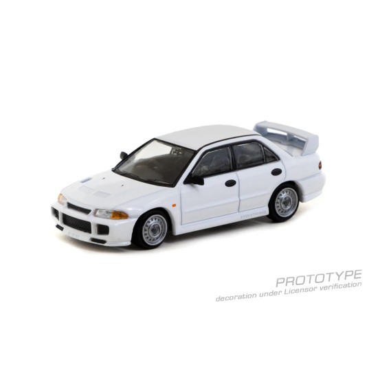 1/64 MITSUBISHI LANCER RS EVOLUTION III - WHITE T64G-050-RS